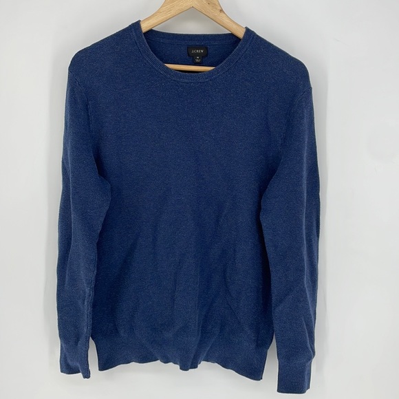 J. Crew Other - J.CREW 100% cotton crew neck knit sweater blue size MED men’s